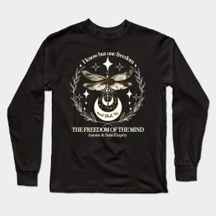 Freedom quote design in ivory Long Sleeve T-Shirt